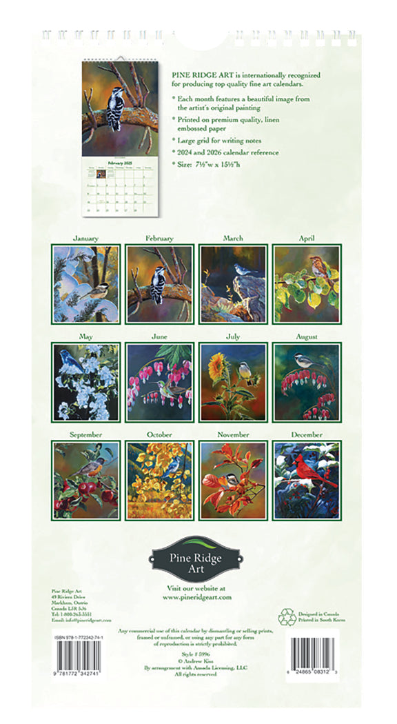 Feathered Friends 2025 Vertical Wall Calendar – The Lang Store