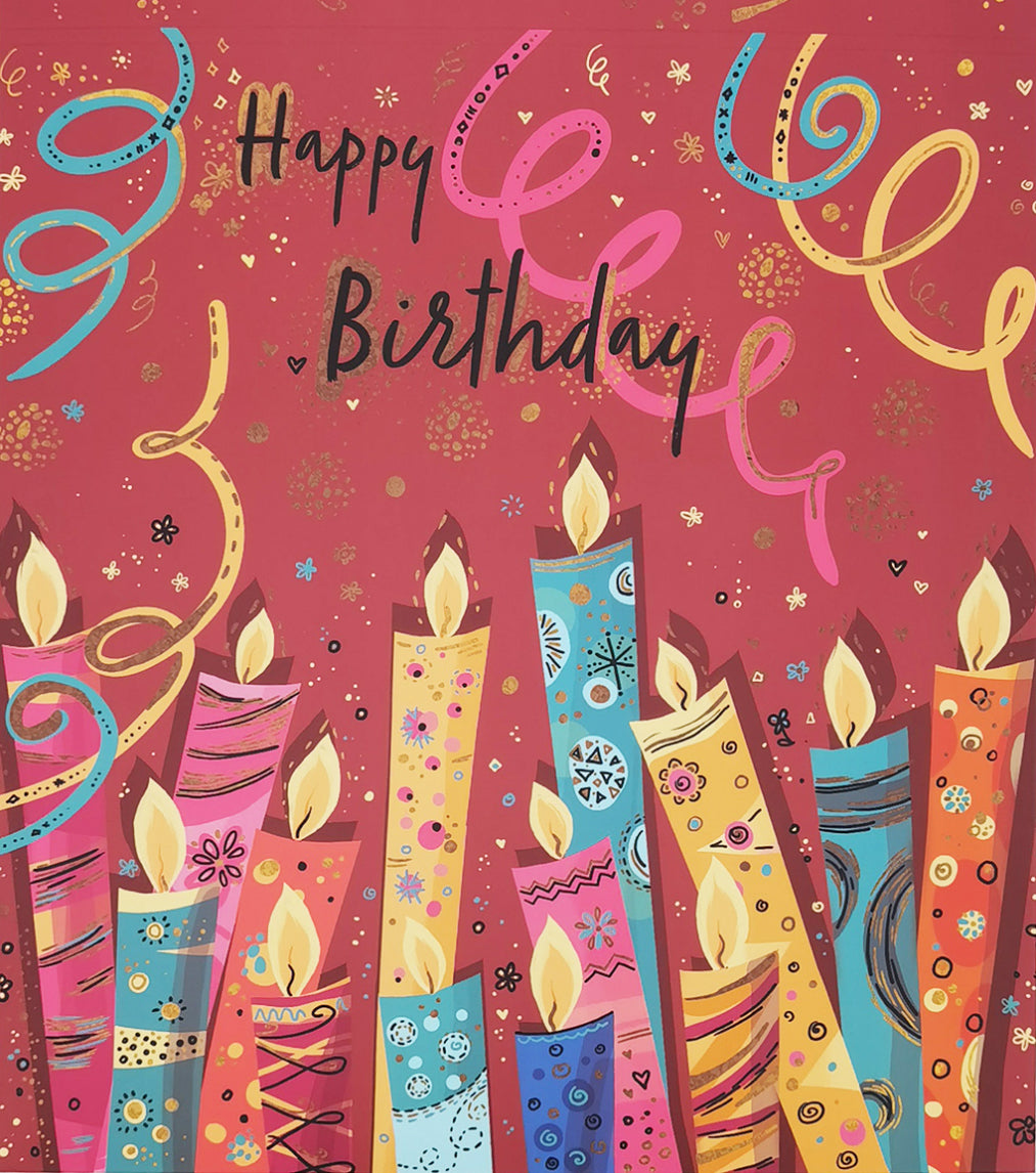 Happy Birthday Candles Gift Envelope