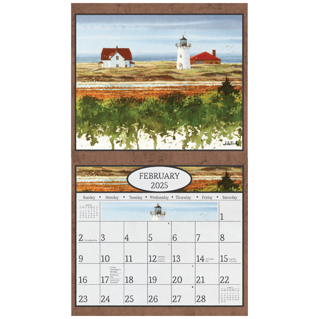 Lighthouses 2025 Wall Calendar The Lang Store