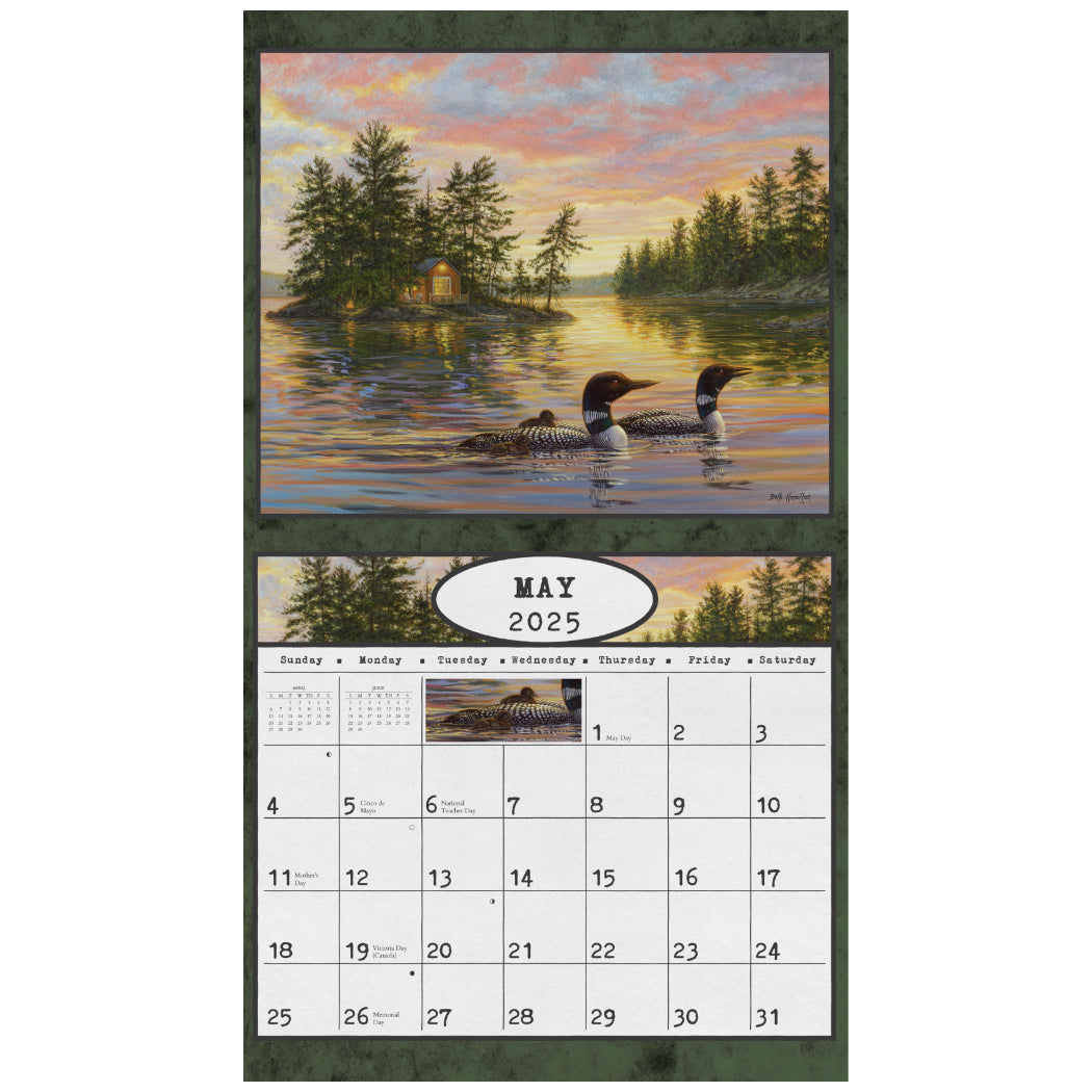 Loons at Home 2025 Wall Calendar The Lang Store