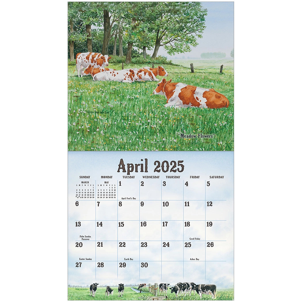 Cows in the Meadow 2025 Wall Calendar The Lang Store