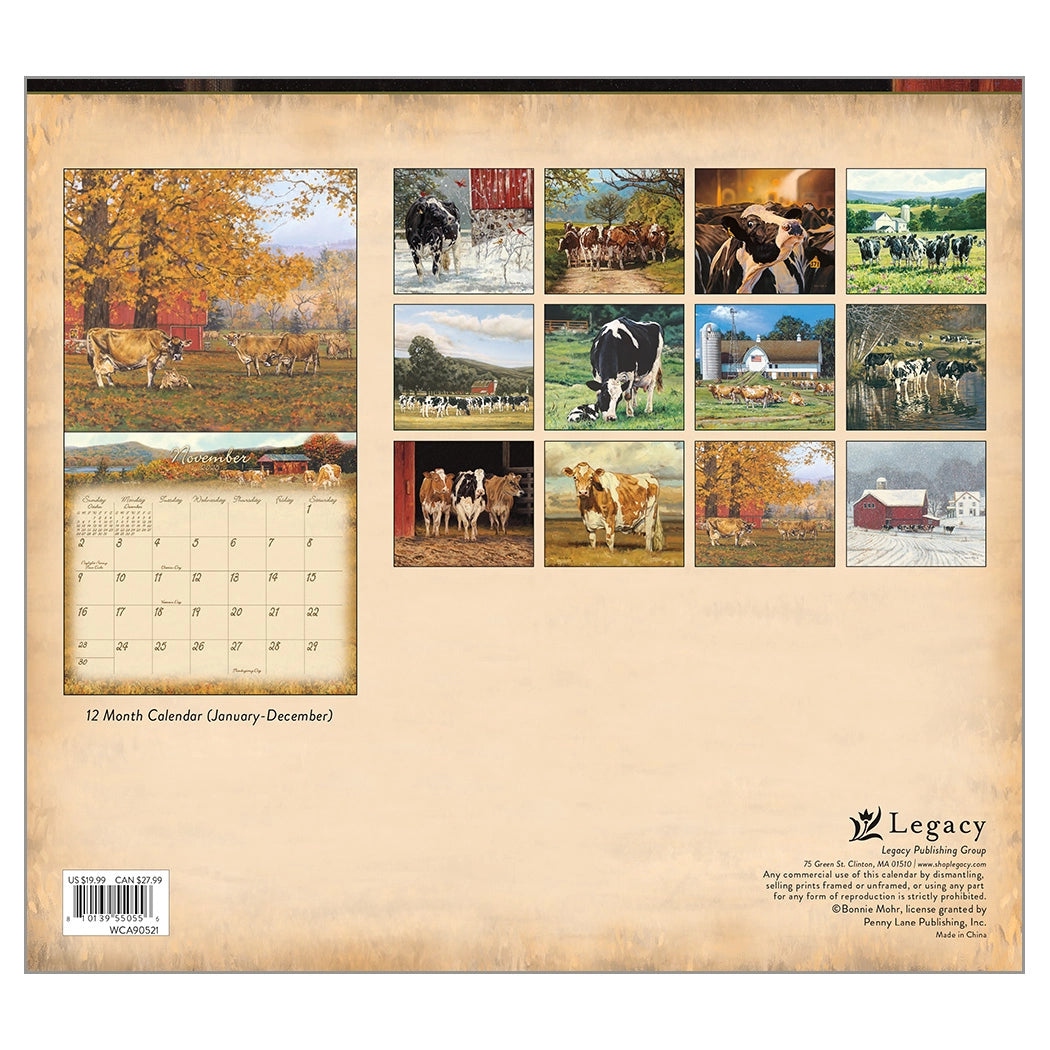 Cow Calendar 2025 Wall Calendar The Lang Store