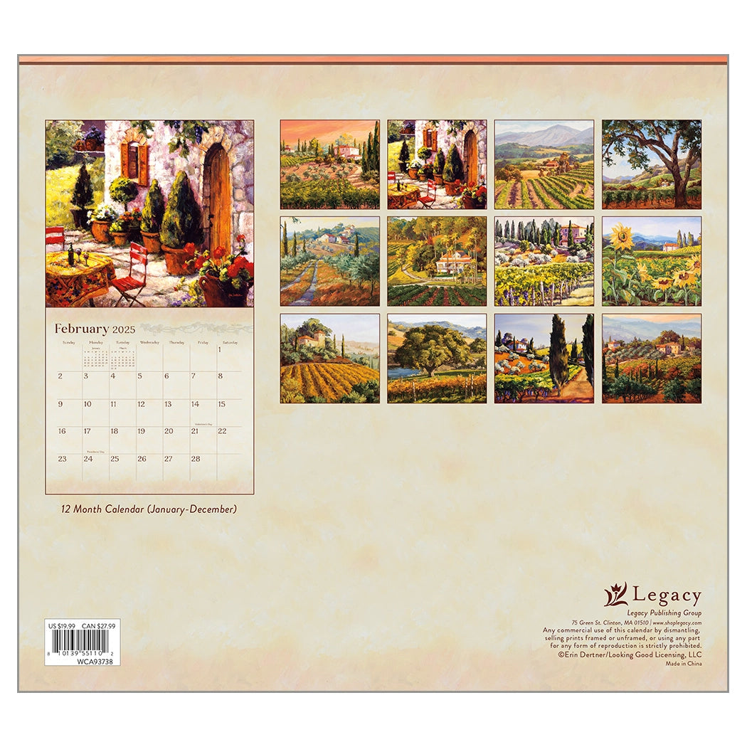 Wine Country 2025 Wall Calendars – The Lang Store