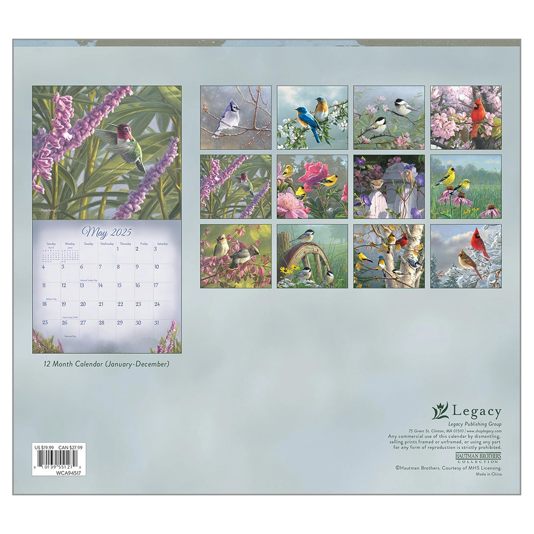 Songbirds 2025 Wall Calendar – The Lang Store